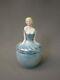 Beautiful Art Deco Ancient Powder Box, Young Porcelain Woman From Limoges