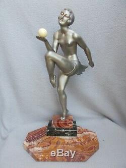 Beautiful Art Deco Sculpture Statue Woman Dancer Ballesté 1930 Statuette Regulates