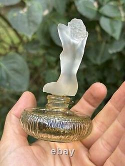 Beautiful Marquise Molines 1930s Art Deco Woman & Glass Perfume Bottle