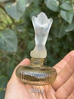 Beautiful Marquise Molines 1930s Art Deco Woman & Glass Perfume Bottle