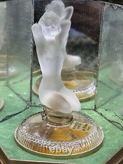 Beautiful Marquise Molines 1930s Art Deco Woman & Glass Perfume Bottle