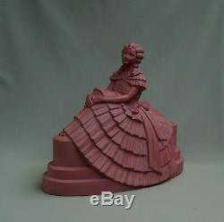 Beautiful Statuette Art Deco, Young Woman In Toilet, Terre Cuite, Signed