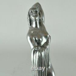 Beck Naked Woman In Bronze, Silver, Signed Sculpture, Early 20th Century