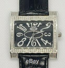 Black 1 Carat Jewelry Watch Diamond Diamond Watches For Women. Natural Diamonds