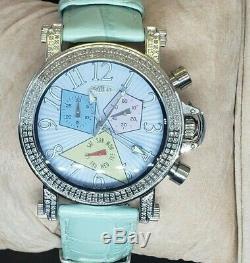 Blue 1.05 Carat Jewelry Diamond Watch For Women Natural