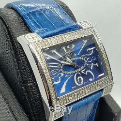 Blue 1 Carat Jewelry Watch Diamond Diamond Watches For Women. Natural Diamonds