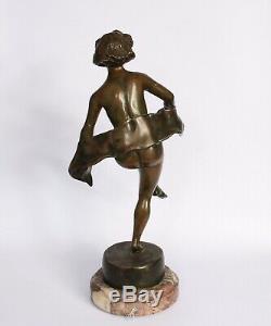 Bronze Art Deco Woman Range 1930