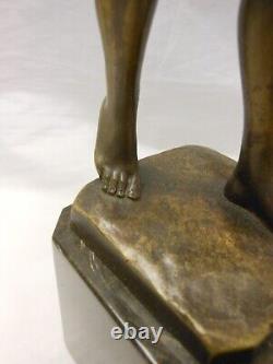 Bronze Hans Keck/Nude Woman Diana/Art Nouveau/Art Deco