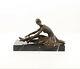 Bronze Marble Art Deco Statue Sculpture Woman Dancer Tanara Dsdc-15