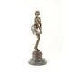 Bronze Marble Art Deco Statue Sculpture Woman Who Thinks Thoughtful Dsfa-65