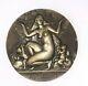 Bronze Medal Aphrodite Art Deco Signed Mr. Delannoy 1932 Female Nude Erotic