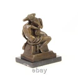 Bronze Modern Marble Art Deco Statue Sculpture Erotic Nude Woman Male Dskf-66