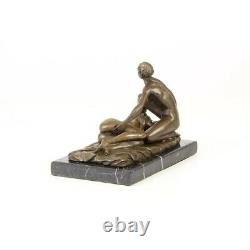 Bronze Modern Marble Art Deco Statue Sculpture Erotic Nude Woman Male Dskf-67
