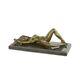 Bronze Modern Marble Art Deco Statue Sculpture Erotic Nude Woman Pose Ec-5