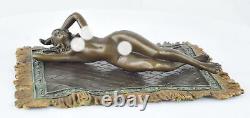 Bronze Nude Sexy Woman Statue Art Deco Style Art Nouveau Bronze Sign