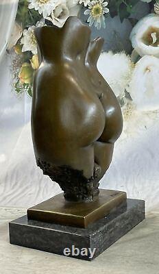 Bronze Sculpture Art Deco Limited Edition Woman Chair Erotic Torso and Hand Sale