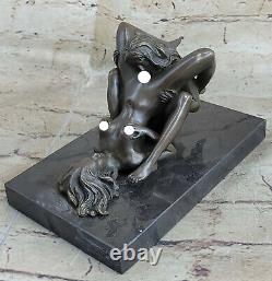 Bronze Sculpture Art Deco Modern Deco Home Woman Erotic Lesbian Lovers