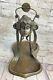 Bronze Sculpture Art Deco New Metal Woman Jewelry Flat Figurine Sale