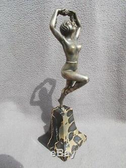 Bronze Sculpture Art Deco Statuette 30s Female Nude Statue Nude Dancer Dancer