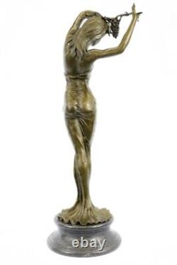 Bronze Sculpture Style Art New Deco Woman Statue 33 Grand Marble Figurine