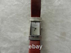 Burberry BU4550 Swiss Art Deco Style Tank Bracelet Watch with Diamonds