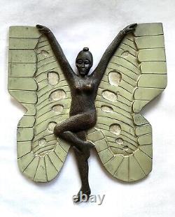 Butterfly Woman. Art Deco Bronze. 1920s