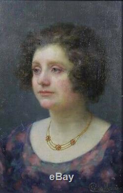 Charles Morancé (1872-1935) Portrait Of Woman Boulogne-sur-seine Museum Sarthe