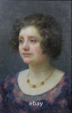 Charles Morancé (1872-1935) Portrait Of Woman Boulogne-sur-seine Sarthe Museum
