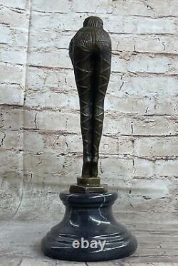 Chiparus Bronze Sculpture Art Deco Dancer Cast Figurine Woman Figurine Decor