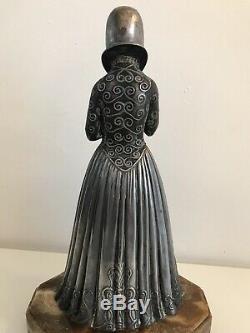 Chryséléphantine Sculpture Signed D. H. Chiparus Woman Art Deco