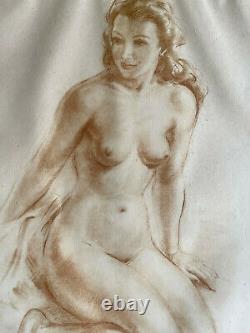 Curiosa Art Deco Impression Nude Young Woman
