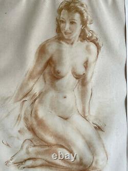 Curiosa Art Deco Impression Nude Young Woman