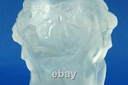 Curt SCHLEVOGT Vase Art GLASS Bas Relief ART DECO nude woman Czech Republic