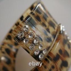 Diamond Bracelet Leopard Woman Art Deco Collection Jewel Vintage Design XX N5321