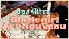 Draw With Me Black Woman Art Nouveau Mpls Art Sketchbook Project