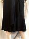 Dress In Silk Crepe Around 1925 Black And Pleated Art Deco T 38/40 Vintage Dress