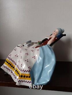 Enest Gazan for Etling Art Deco Woman Figurine