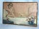Erotic Oil Painting On Canvas Epoque 1915 Young Woman Naked Odalisque Art Deco
