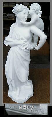 Eugene Carrier Belleuse Ancient Statue Of Woman Allegory Xixth Model Signed