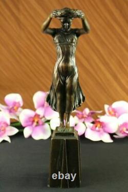 Feet Naked Woman Bronze Sculpture Art Deco New Font Figurine Home Gift