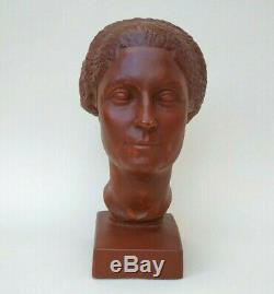 Female Bust By Claudius Linossier 1927 Art Deco Liberty