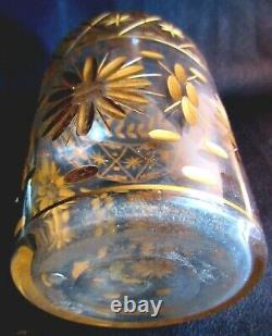 Fine Gold Crystal-scented Perfume Bottle, Art Deco Nouveau, 18 CM