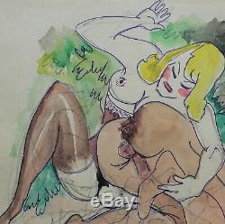 Francis Of Albignac, Drawing, Erotica, Sex, Woman, Caricature, Erotic