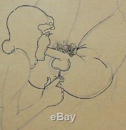 Francis Of Albignac, Drawing, Erotica, Sex, Woman, Caricature, Erotic