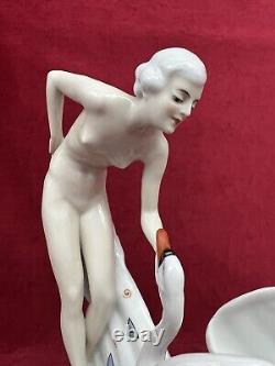 Galluba & And Hofmann Frau Lady Woman Women Art Deco Figure Figure Statu