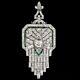 Genuine Art Deco 2ct Round Cut Moissanite Women's Pendant Necklace 14k Gold