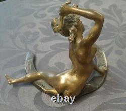 Georges Recipon (1860-1920) Bronze Brings Happiness Woman - Art Deco (susse Frères)