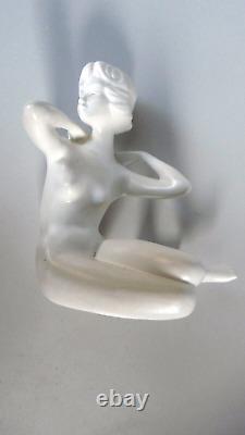 Goebel Figurine Woman Naked Ceramic Germany Art Deco