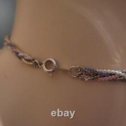 Gold-plated choker necklace 3S vintage art deco costume jewelry for women N4474