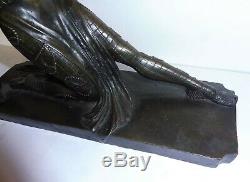 Gorgeous Statue Sculpture Bronze Woman Art Deco Dancer Style Chiparus